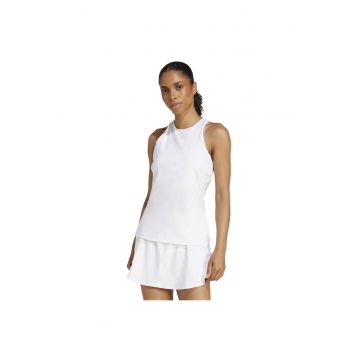 Maiou sport dama - adidas - Y-Tank - alb - poliester reciclat