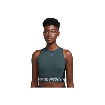 Maiou sport dama  Dri-FIT - scurt - elastic - verde - poliester reciclat -