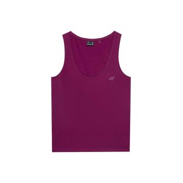 Maiou sport dama  slim fit - design clasic - decolteu rotund - bumbac-elastan - violet
