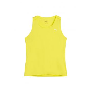 Maiou sport  Run Velocity - croiala regulata - decolteu rotund - galben - poliester reciclabil -