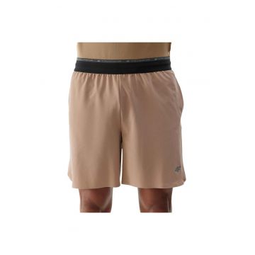Pantaloni scurti  4FWSS24TFSHM493 - poliester/elastan - bej