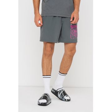 Pantaloni scurti cu buzunare laterale - pentru antrenament - Gri antracit