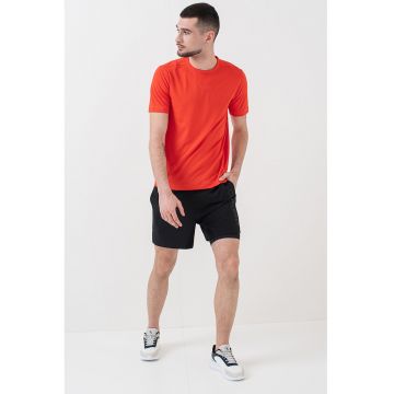Pantaloni scurti cu logo - Negru