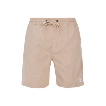 Pantaloni scurti  Prtuley - talie elastica - poliester - bej