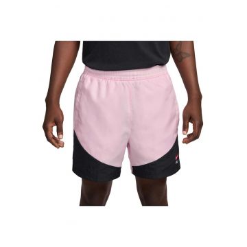 Pantaloni scurti  Sportswear Air HF5525 - talie elastica - poliester - negru/roz -