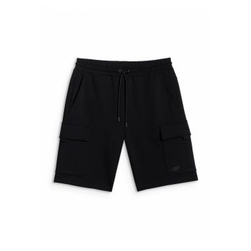 Pantaloni sport barbati -  cargo - negru - talie reglabila - buzunare multiple