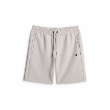 Pantaloni sport barbati  gri - croiala confortabila - talie reglabila - 2 buzunare cu fermoar