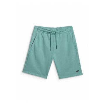 Pantaloni sport barbati  model M0970 - talie ajustabila - 2 buzunare - turcoaz - bumbac