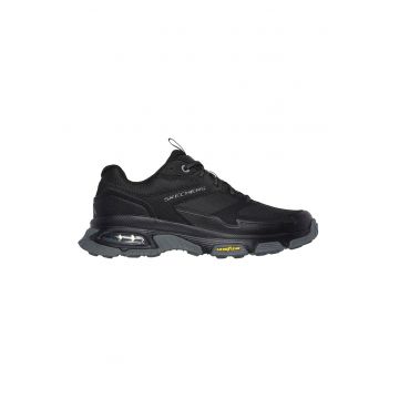 Pantofi de plasa cu garnituri de piele ecologica pentru drumetii Sleek Envoy - Negru