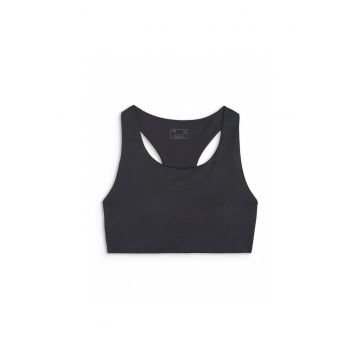 Sutien sport  elastan/sintetic - cu bretele groase - negru