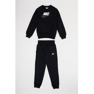 Trening cu imprimeu logo Sportswear - Negru