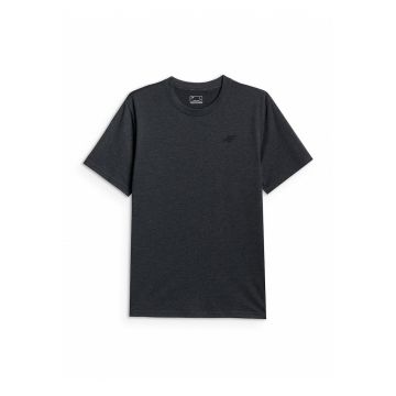 Tricou barbati  regular - gri - material de grosime medie - croiala confortabila