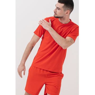 Tricou cu decolteu rotund - pentru antrenament - Portocaliu mandarina