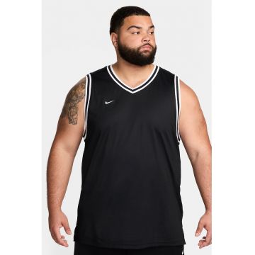 Tricou fara maneci cu decolteu in V pentru baschet - Alb/Negru