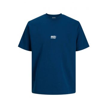 Tricou JACK &JONES Breeze Back Print 62327 - Albastru inchis