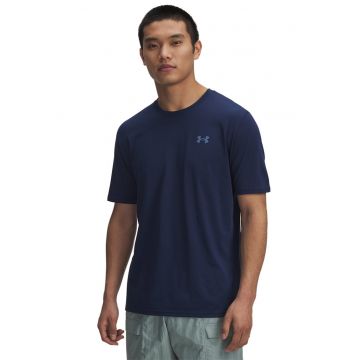 Tricou lejer Lockup - Alb optic/Bleumarin