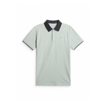 Tricou polo barbati -  regular - menta - bumbac