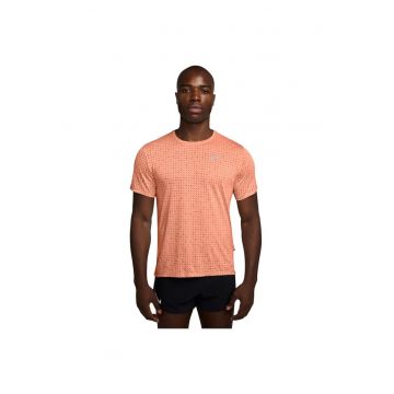 Tricou sport  Miler - scurt - roz - poliester - tehnologie Dri-FIT