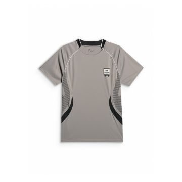 Tricou sport pentru barbati -  regular - uscare rapida - poliester - gri