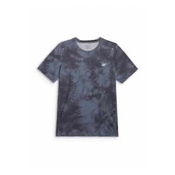 Tricou sport  poliester - regular - uscare rapida - negru - pentru barbati
