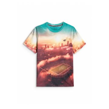 Tricou sport  regular - imprimeu - multicolor - barbati -
