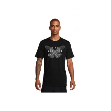 Tricou sport -  Running Division - respirabil - negru - bumbac/poliester