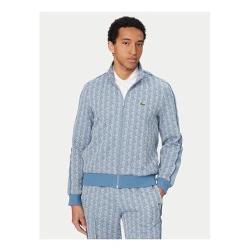 Bluza barbati -  albastru - regular fit - fermoar - poliester-bumbac