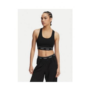 Bustiera sport dama -  Active - neagra - material sintetic - design simplu -