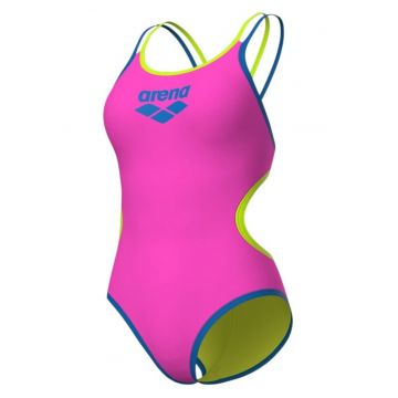 Costum inot dama  One Double Cross SS 2026 - Roz/Albastru