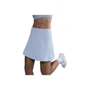 Fusta sport dama  mini - Chill Knit - raion/bumbac - alb