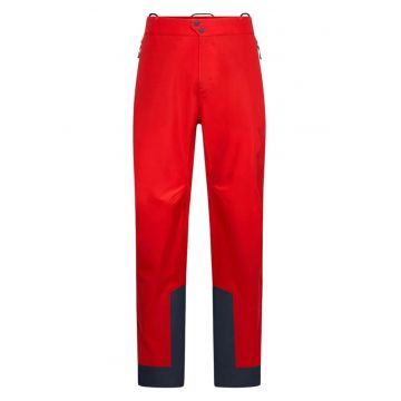 Pantaloni schi de tura barbati  Crest Evo Shell - Rosu/Albastru