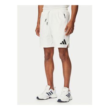 Pantaloni scurti sport Barbati -  Alb - poliamida reciclata - elastan -