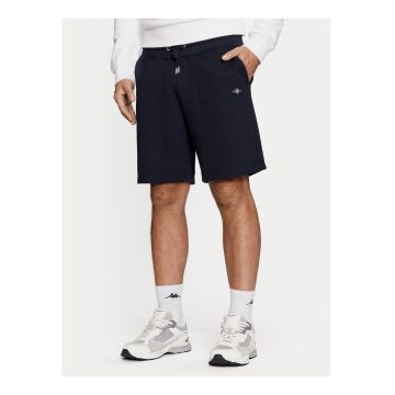 Pantaloni scurti sport barbati -  albastru - bumbac si poliester - croiala regulara