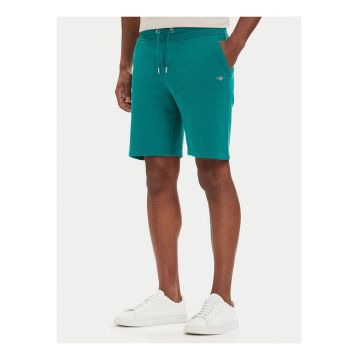 Pantaloni scurti sport Barbati -  Verde - bumbac - ecologici -