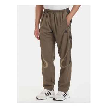 Pantaloni sport barbati -  kaki - material reciclat - croiala lejera - talie elastica