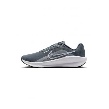Pantofi din plasa cu logo contrastant pentru alergare Downshifter 13 Road - Alb murdar/Gri antracit