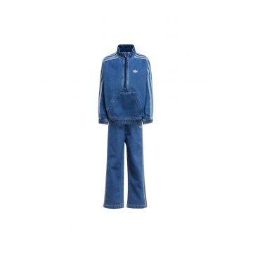Set de bluza si pantaloni din denim -