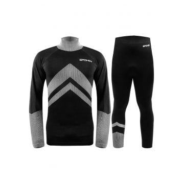 Set echipament termic barbati -  Alert - negru-gri - Negru/Gri