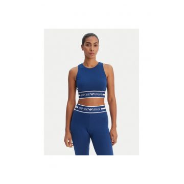 Top sport dama -  bumbac organic - slim fit - bleumarin