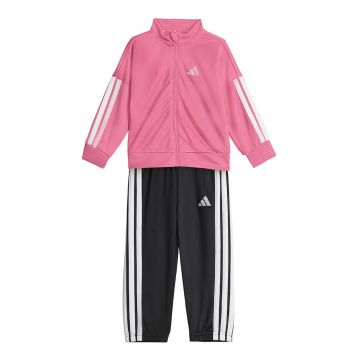 Trening cu fermoar Essentials Climacool - Alb/Negru/Roz