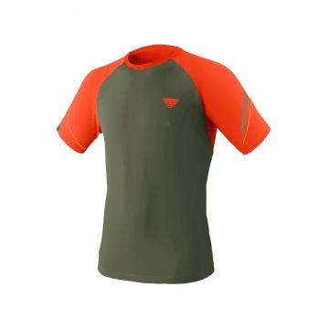 Tricou alergare barbati  Alpine Pro - Portocaliu/Kaki
