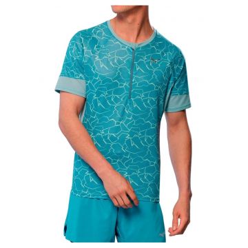 Tricou alergare barbati  Graphic Trail SS 2025 - Turcoaz