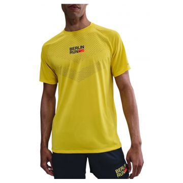 Tricou alergare barbati  Stride Berlin - Galben