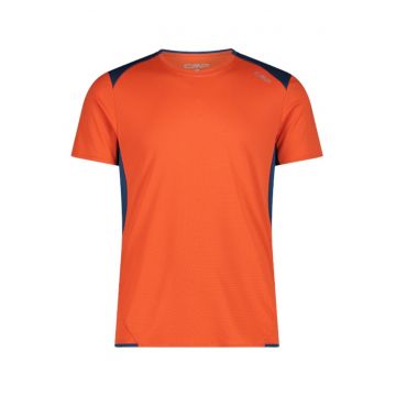 Tricou barbati  Unlimitech 33N6687 - Portocaliu/Bleumarin