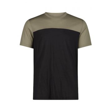 Tricou barbati  Unlimitech Performance Merino - Negru/Bej