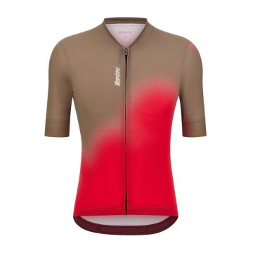 Tricou ciclism barbati  Spot SS 2025 - Rosu/Maro