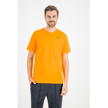 Tricou cu tehnologie Dri-FIT si decolteu la baza gatului - pentru fitness - Portocaliu