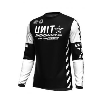 Bluza de motocicleta slim fit cu terminatie asimetrica
