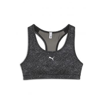 Buestiera cu imprimeu logo pentru fitness 4Keeps - Gri inchis melange