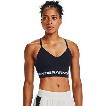 Bustiera fara cusaturi cu bureti detasabili pentru fitness - Negru